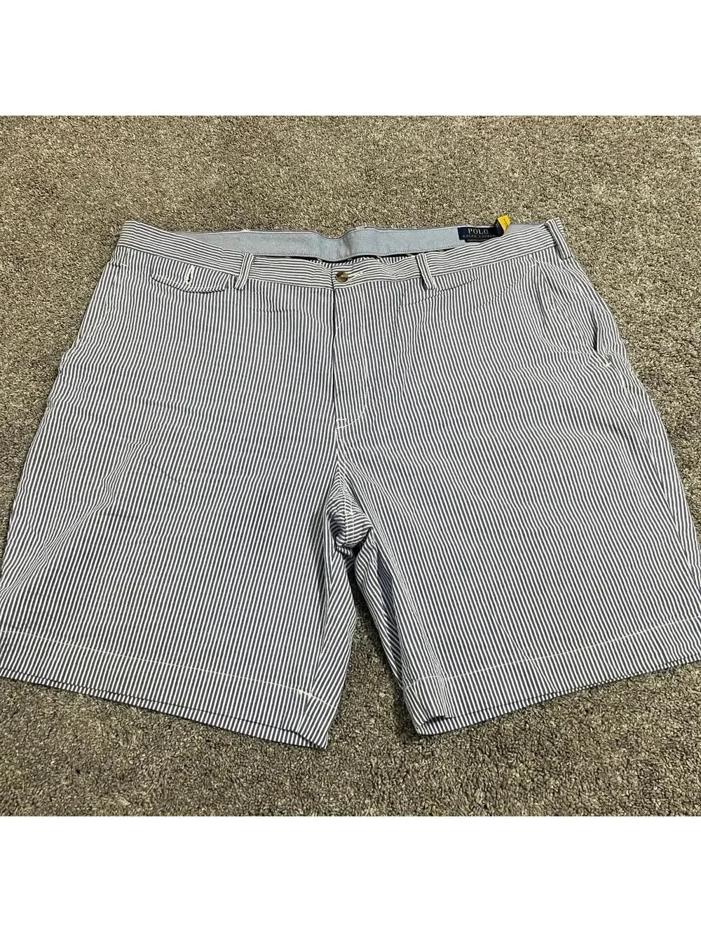 Polo Ralph Lauren Men’s Blue & White Seersucker Shorts size 42